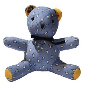 Vera Bradley Quilted Teddy Bear Stuffed Animal Collectible Decor Toy